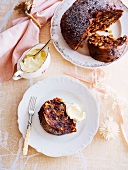 Christmas Pudding with Brandy Butter