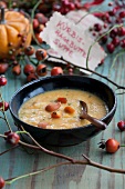 Squash and rosehip soup