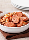 Bean stew with sausage