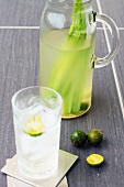 Lime and pandan drink