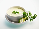 Creamy pea soup