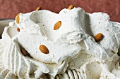 Creamy almond ice cream