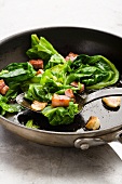 Spring Cabbage with Bacon and garlic