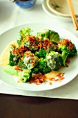 Broccoli with egg sauce