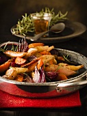 Oven-roasted vegetables with rosemary