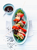 Chicken skewers with a balsamic marinade
