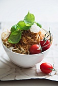 Spaghetti with buttery breadcrumbs