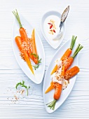 Carrots with coconut sauce