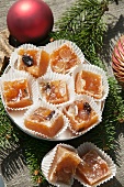 Baked apple sweets for Christmas