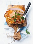 Stuffed turkey breast with olives and feta