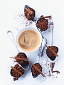 Espresso and chocolate truffles