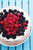 Berry pavlova (view from above)