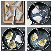 Fischfilets mit Kräutern und Knoblauch zubereiten