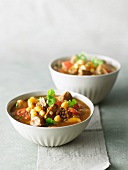 Lamb casserole with chick peas and lentils (Morocco)