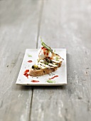 Crostini with mozzarella and capers