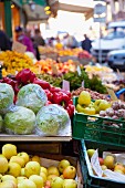 Polish market place with vegetables