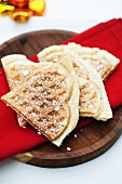 Cinnamon waffles with powdered sugar