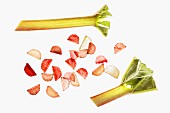 Sliced rhubarb