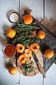 Apricots, Rosemary and Apricot Jam