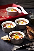 Shakshouka (poached eggs in tomato sauce, North Africa)