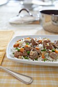 Veal fricassee with rice