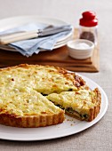 Potato pie with chard and cheese