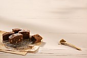 Spiced brownies with nuts