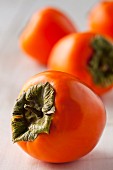 Persimmons; Close Up