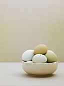 Ducks' eggs in a bowl