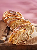 Marzipan Hefezopf (sweet bread from southern Germany)