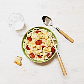 Spaghetti mit Chorizo und Jakobsmuscheln