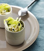 Celery salad with Gorgonzola and nuts