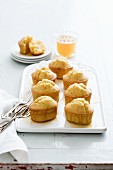 Polenta friands with syrup