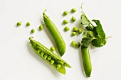 Pea pods and peas