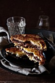 French toast with chocolate spread