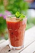 A red smoothie