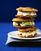 A stack of ice-cream sandwiches