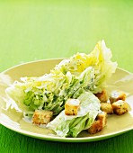 Iceberg lettuce with croutons