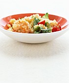 Couscous salad with prawns