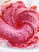 Strawberry ice cream (close-up)