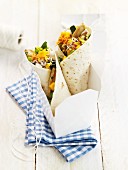 Wraps with mango and chicken