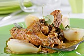 Duck with pears (catalana)
