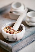 Egyptian dukkah spice mix with nuts
