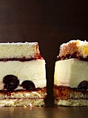 Cheesecake with Amarena cherries