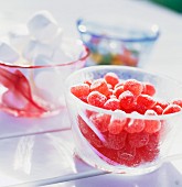 Close-up of bowl containing candies