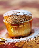 Soufflé with icing sugar