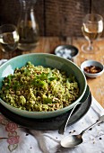 Couscous with cauliflower and pine nuts