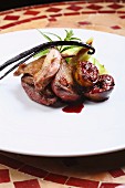 Duck breast with figs