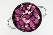 Purple Vitelotte potatoes