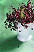 Elderberries in a cup